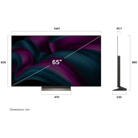LG OLED65C56LB OLED evo AI C5 65 pulgadas 4K Ultra HD Smart TV Marrón